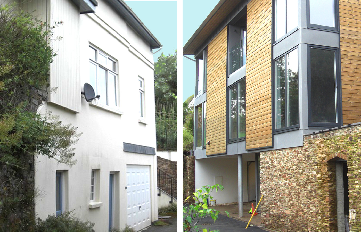 Spriggs Holly Dartmouth new build before and after